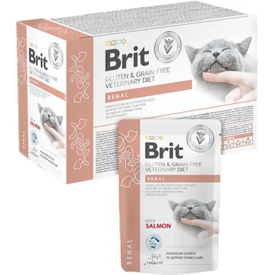 Brit Veterinary Diet Cat - Grain free - Renal - Pouch 12 x 85 g