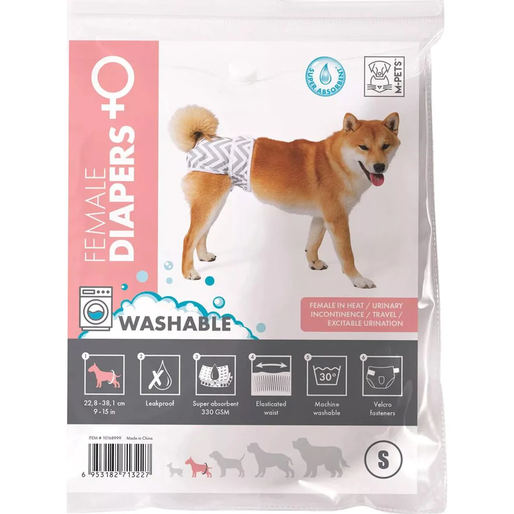 M-Pets Wasbare Luier voor Teven - L