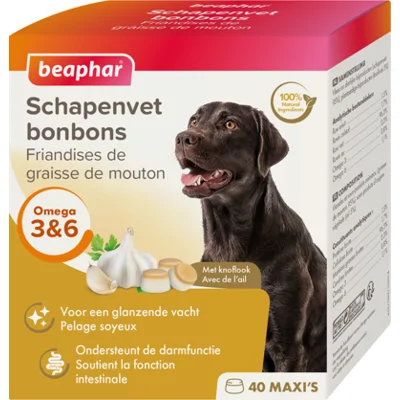 Beaphar Schapenvet Bonbons Knoflook - 245 g