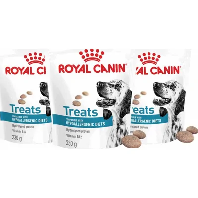 3x Royal Canin Hondensnack Hypoallergenic 230 gr