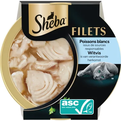 Sheba Filets met Duurzame Witvis in Saus
