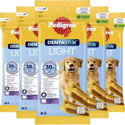5x Pedigree Hondensnack Dentastix Light Large 87 gr