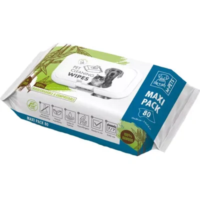 M-Pets Wipes Bamboo - 80 stuks