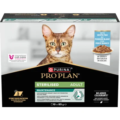 Pro Plan Kat Pouch Adult Sterilised Vis 10x85 gr