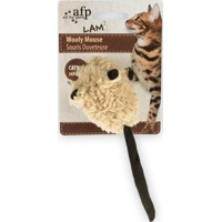 All For Paws - Lambswool - Wooly Mouse with mouse sound & Catnip