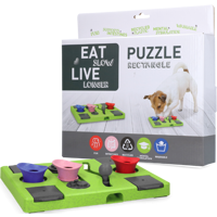 Eat Slow Live Longer Puzzle Rectangle