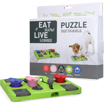 Eat Slow Live Longer Puzzle Rectangle