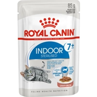 Royal Canin Indoor Sterilised 7+ in Gravy (brokjes in saus) natvoer kattenvoer 12x85gr