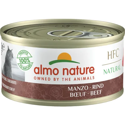 Almo Nature HFC Natural rundvlees natvoer kat (70 g) 24 x 70 g