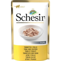 Schesir tonijn met kip (jelly) natvoer kat (zakjes 85 g) 1 doos (20 x 85 g)