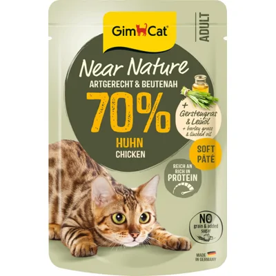 16x GimCat Kattenvoer Near Nature Kip 85 gr