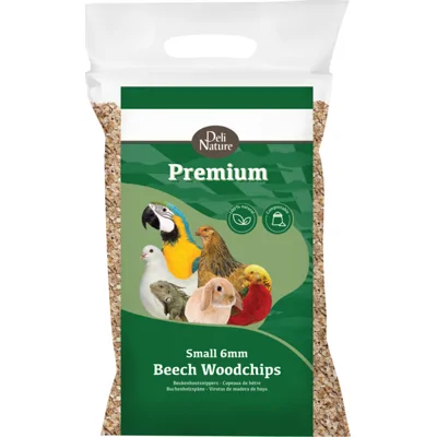 4x Deli Nature Premium Beukenhoutsnippers 6 mm Fijn 5 kg