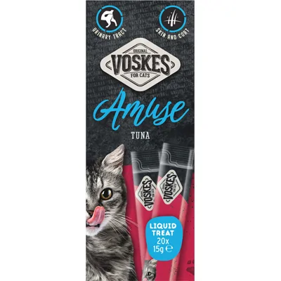 Voskes Kattensnack Liquid Treat Tonijn 20x15 gr