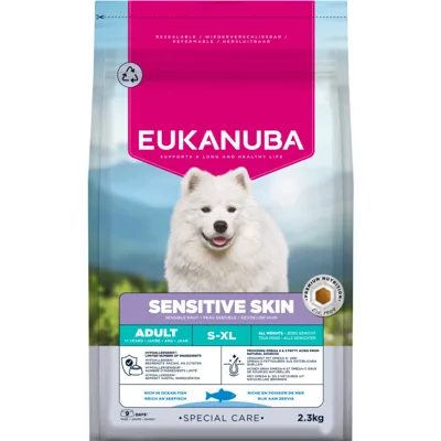 Eukanuba Hondenvoer Droog Special Care Adult Sensitive Skin 2,3 kg