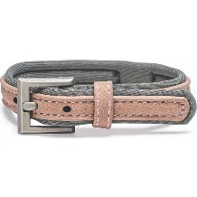 Beeztees Balacron Ax kunstleer roze halsband hond 24-30cm x 10mm