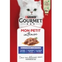 GOURMET Mon Petit Intense vis met Tonijn, Zalm, Forel kattenvoer nat 6x50gr