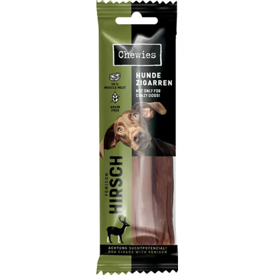 10x Chewies Hondensigaar Hert 75 gr