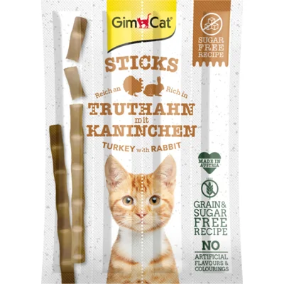 24x GimCat Sticks Kalkoen&Konijn 4 stuks
