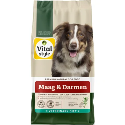 2x Vitalstyle Maag&Darmen Hondenvoer 12 kg