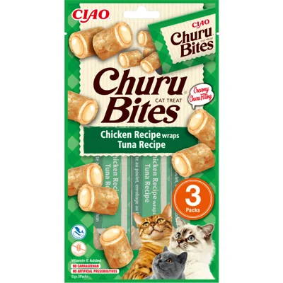 Ciao Kattensnack Churu Bites Kip - Tonijn 30 gr