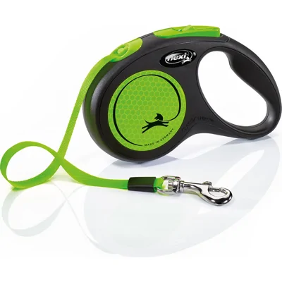 Flexi Rollijn New Neon Tape 5 mtr tot 15 kg Groen