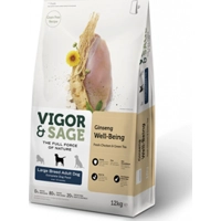 Vigor&Sage Hondenvoer Large Breed Well-Being Ginseng 12 kg