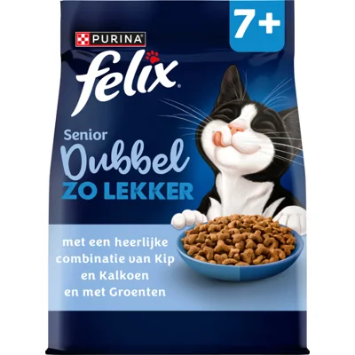 Felix Dubbel Zo Lekker - Senior - Kip en kalkoen - 800 g