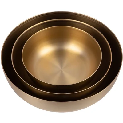 District 70 Royal RVS Hondenvoerbak - L - Goud