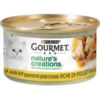 GOURMET Nature's Creations Kip kattenvoer nat 85gr