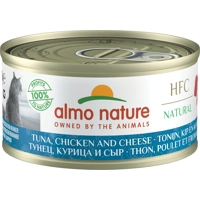 Almo Nature HFC Natural tonijn en kip met kaas natvoer kat (70 g) 12 x 70 g