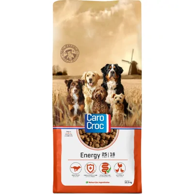 Carocroc 25/16 Energy Hondenvoer 12,5 kg