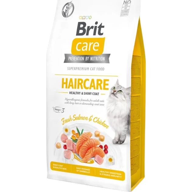 Brit Care Haircare Healthy & Shiny Coat kattenvoer 2 x 7 kg