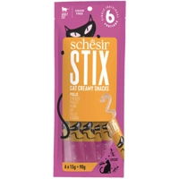 12x Schesir Kattensnack Stix Kip 6 x 15 gr