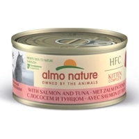 48x Almo Nature HFC Complete Kattenvoer Nat Kitten Zalm&Tonijn 70 gr