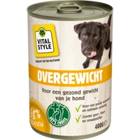 Vitalstyle Hondenvoer Blik Overgewicht 400 gr