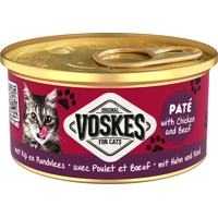 Voskes Kattenvoer Nat Paté Kip&Rundvlees 85 gr