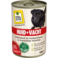 Vitalstyle Hondenvoer Blik Huid&Vacht 400 gr