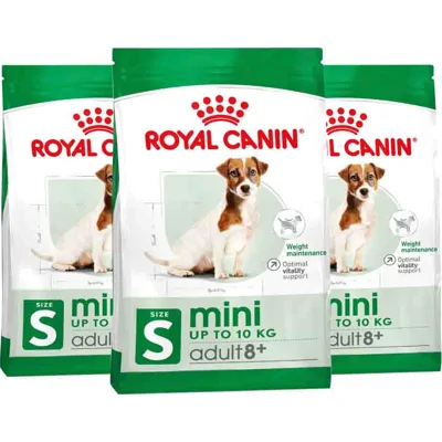 3x Royal Canin Hondenvoer Droog Mini 8+ 2 kg