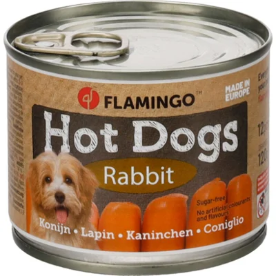 Flamingo Mini Hot Dogs - Konijn - 120 g