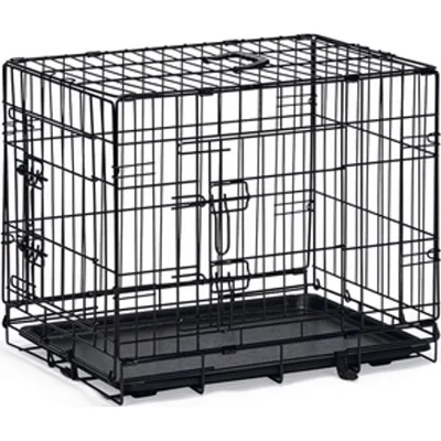 Beeztees Hondenbench 2-Deurs Zwart S 62x44,5x50 cm