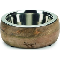 Designed By Lotte Eet- en Drinkbak Hout Hond Mandira 16,5cm