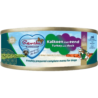 Renske Vers Vlees Maaltijd Hond Kalkoen/Eend 95gr