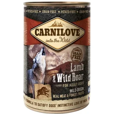 Carnilove lam & wild zwijn natvoer hond (blik) 12 x 400 g