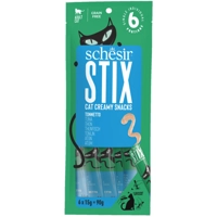 12x Schesir Kattensnack Stix Tonijn&Makreel 6 x 15 gr