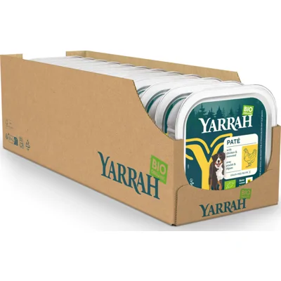 12x Yarrah Bio Hondenvoer Paté Kip 150 gr