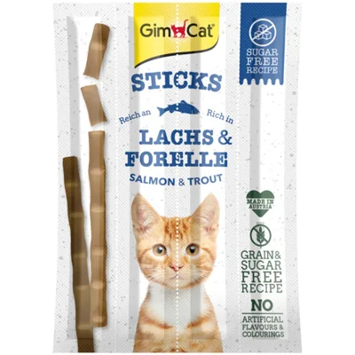 24x GimCat Sticks Zalm&Forel 4 stuks