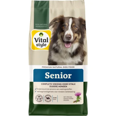 2x Vitalstyle Senior Hondenvoer 12 kg