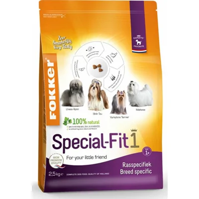 3x Fokker Special-Fit 1 Hondenvoer Kip 2,5 kg