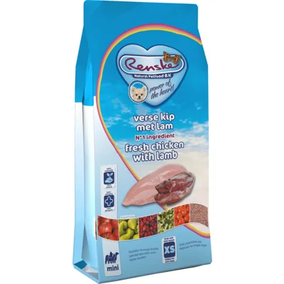 4x Renske Super Premium Mini Hondenvoer Kip - Lam 2 kg
