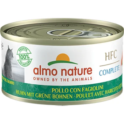 Almo Nature HFC Complete Graanvrij Kattenvoer Nat Kip&Groene Bonen 70 gr